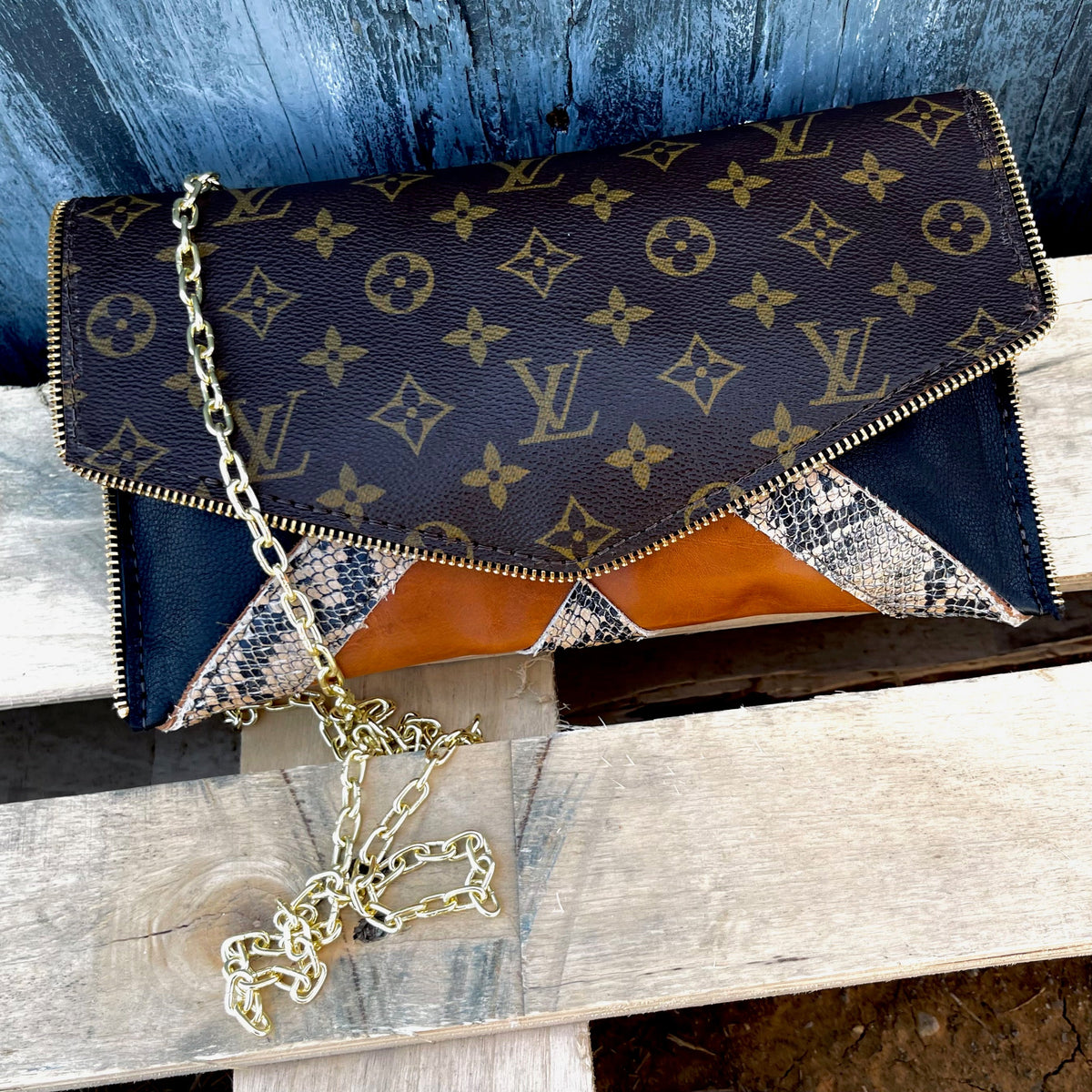 upcycled louis vuitton patch bag