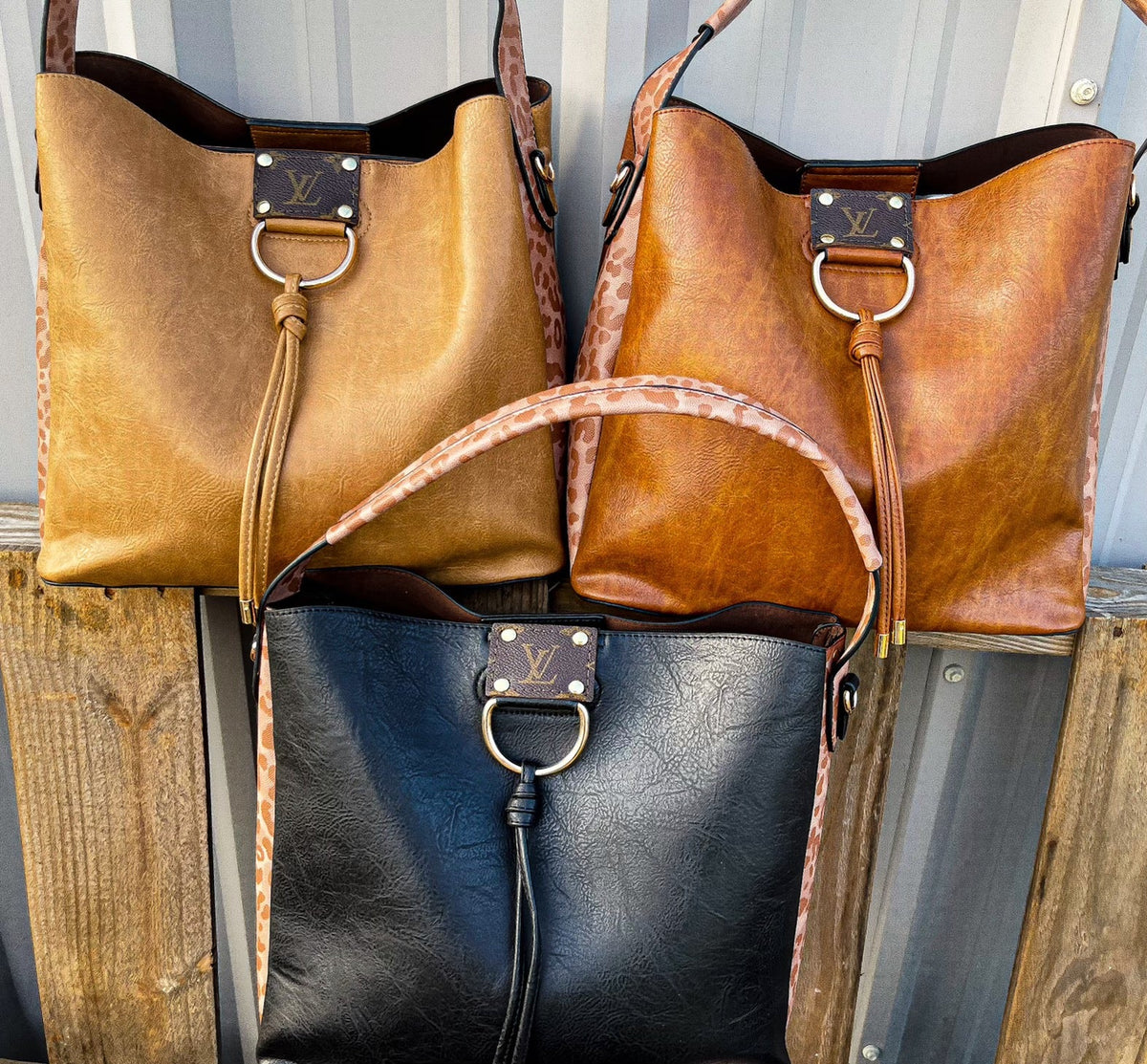 Upcycled LV Genuine leather Original LV strap Donna Crossbody – Anagails