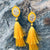 Sunflower Tassel Earrings
