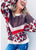 Red Leopard Christmas Sweater