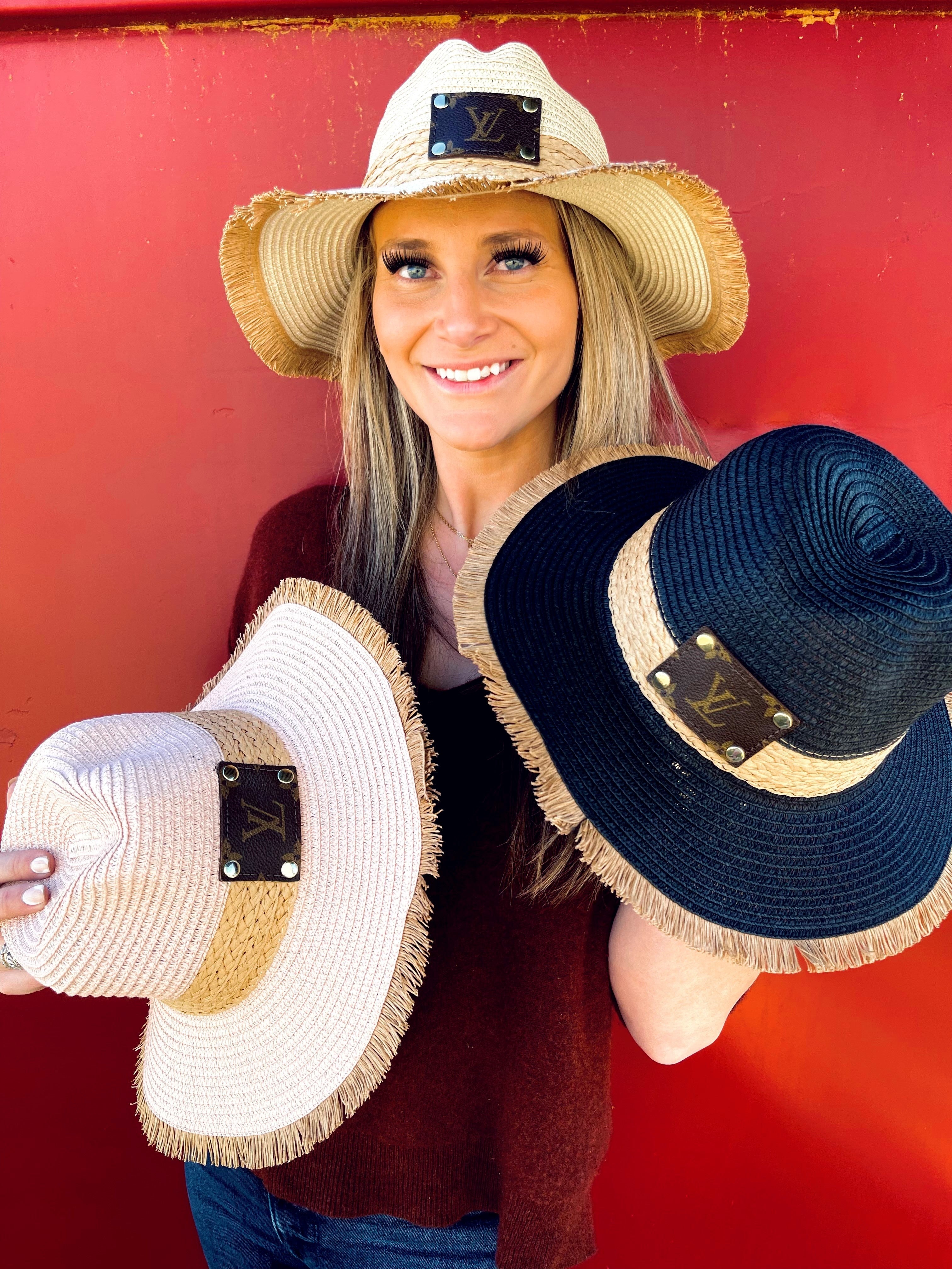 Upcycled LV Tulum Straw Hat – Anagails